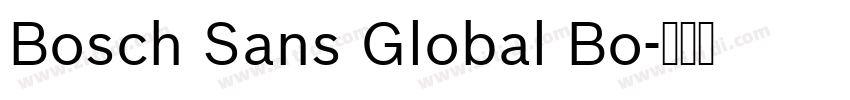 Bosch Sans Global Bo字体转换